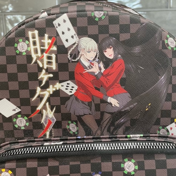 Kakegurui Yumeko & Kirari Checkered Mini Backpack - Picture 3 of 14